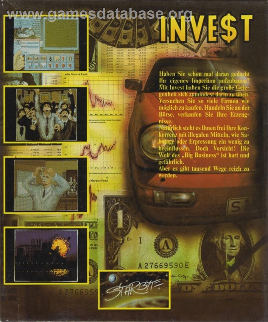 Inve$t - Atari ST - Artwork - Box Back